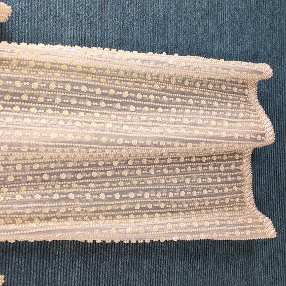 Vintage 1960s Sheer Beaded Dress, Amazing! OOAK! - Picture 4 of 13